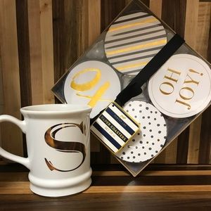 NWB Foil accent coasters set of 12 | Double-sided